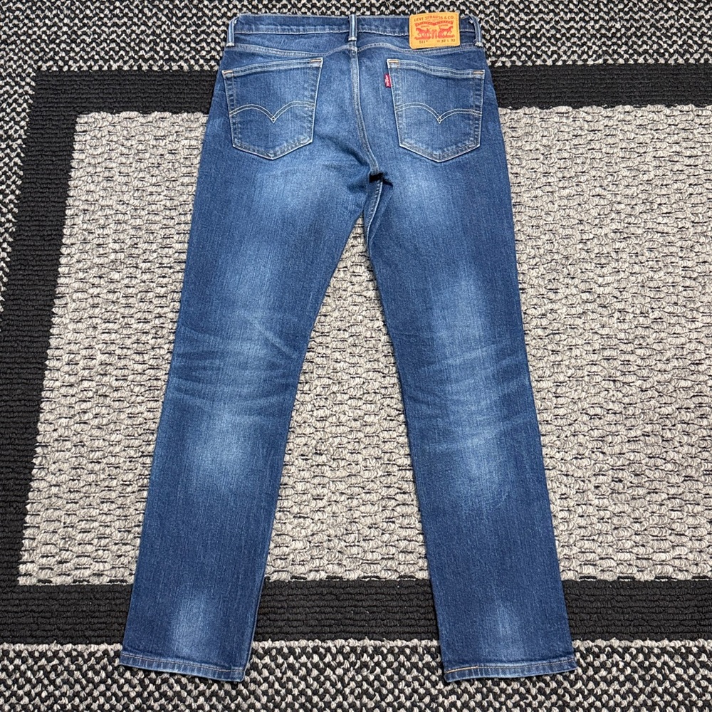 Levi's 511 Denim Jeans 2 Lot Men’s Sz 32 Classic Casual Straight Leg Preppy - Picture 9 of 12